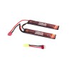 Batteria LiPo 7.4v 1300mAh 20-40c DOPPIA T-Deans e adattatore tamya - Evolution