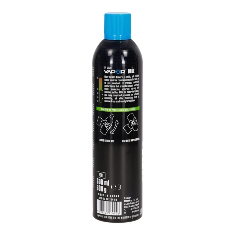 Green Gas VAPOR™ BLUE Summer 117 PSI 600ml | Specna Arms