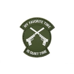 QUIET TIME PVC VELCRO PATCH 2