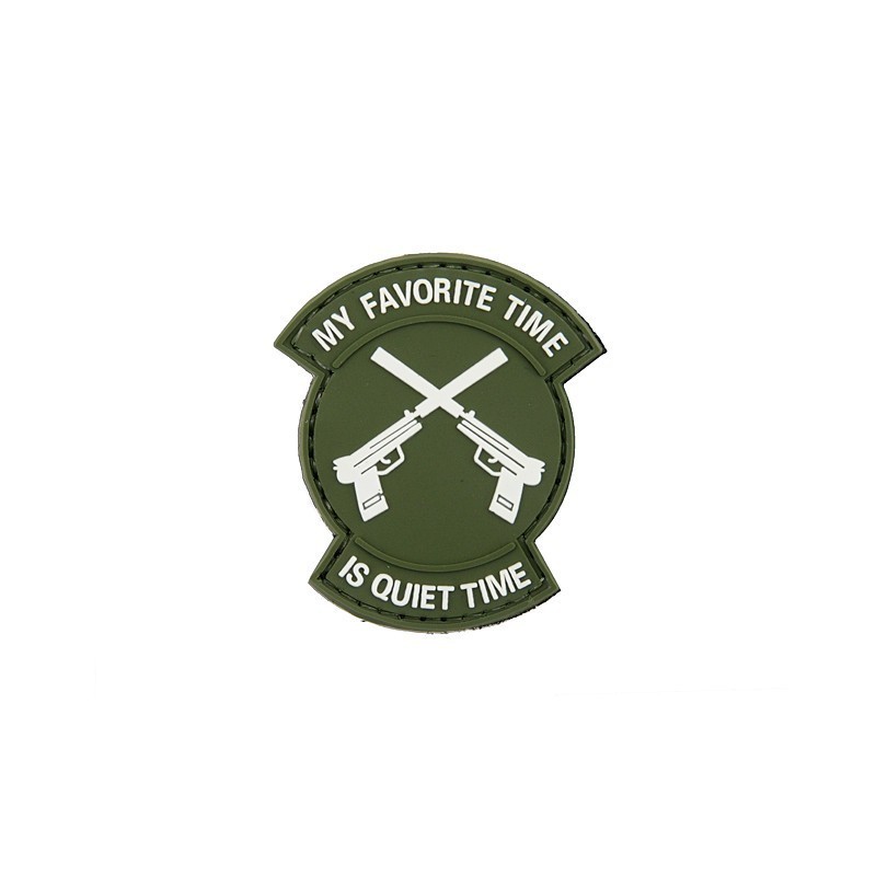QUIET TIME PVC VELCRO PATCH 2