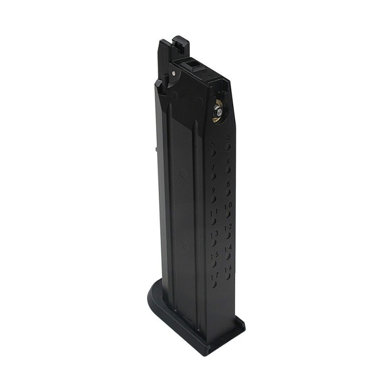 BLE-XAE Alpha Black Leopard Eye Green Gas Magazine - ICS