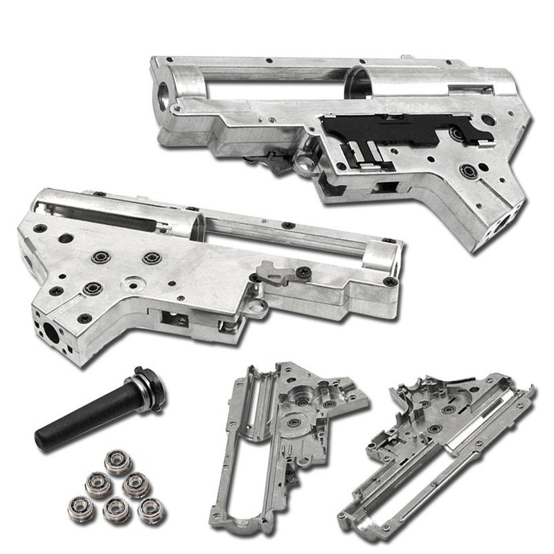 EMPTY 8MM STEEL VERSION 2 GEARBOX WITH BUSHINGS - APS