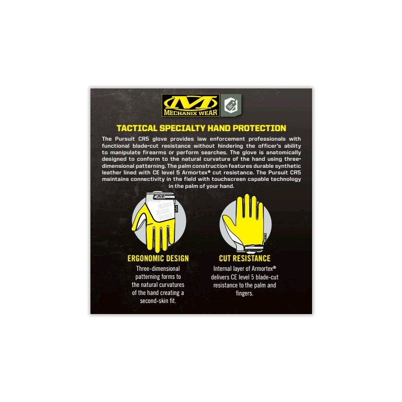 PURSUIT CR5 COVERT Gloves - CUT RESISTANT - MECHANIX