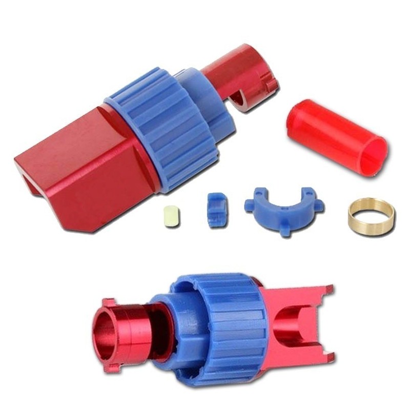 T-HOP UP IN ALLUMINIO CNC CON GOMMINO PER G36 - SHS
