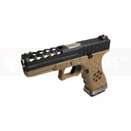 G17 Armorer Works Custom Hex-Cut - tan