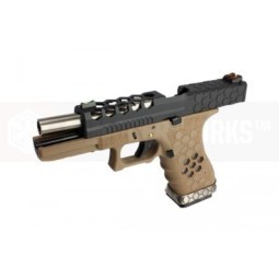 G17 Armorer Works Custom Hex-Cut - tan