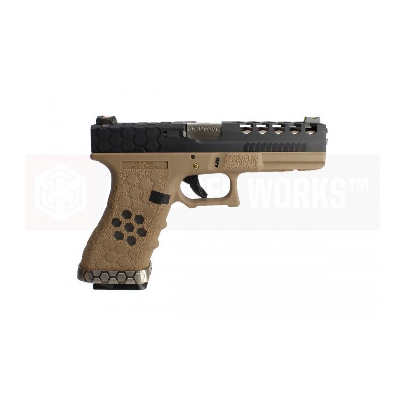 G17 Armorer Works Custom Hex-Cut - tan