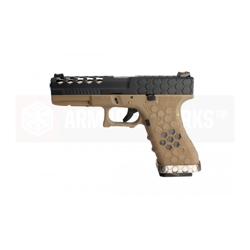 G17 Armorer Works Custom Hex-Cut - Tan